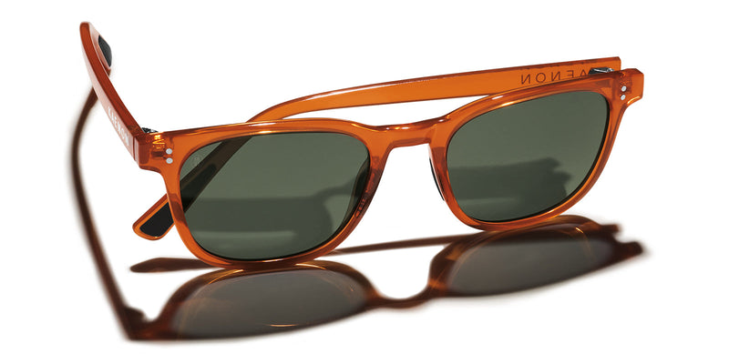 Morro Polarized Sunglasses - Caramel / Green 12