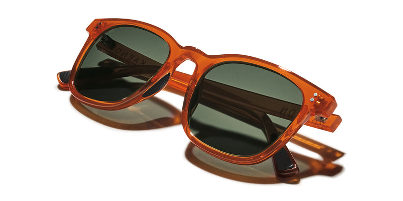 Morro Polarized Sunglasses - Caramel / Green 12