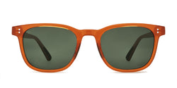 Morro Polarized Sunglasses - Caramel / Green 12